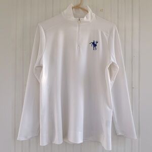 Nike Women's Golf White Dri-fit Dry UV 1/2-Zip Cover-Up Indianapolis Colts Large